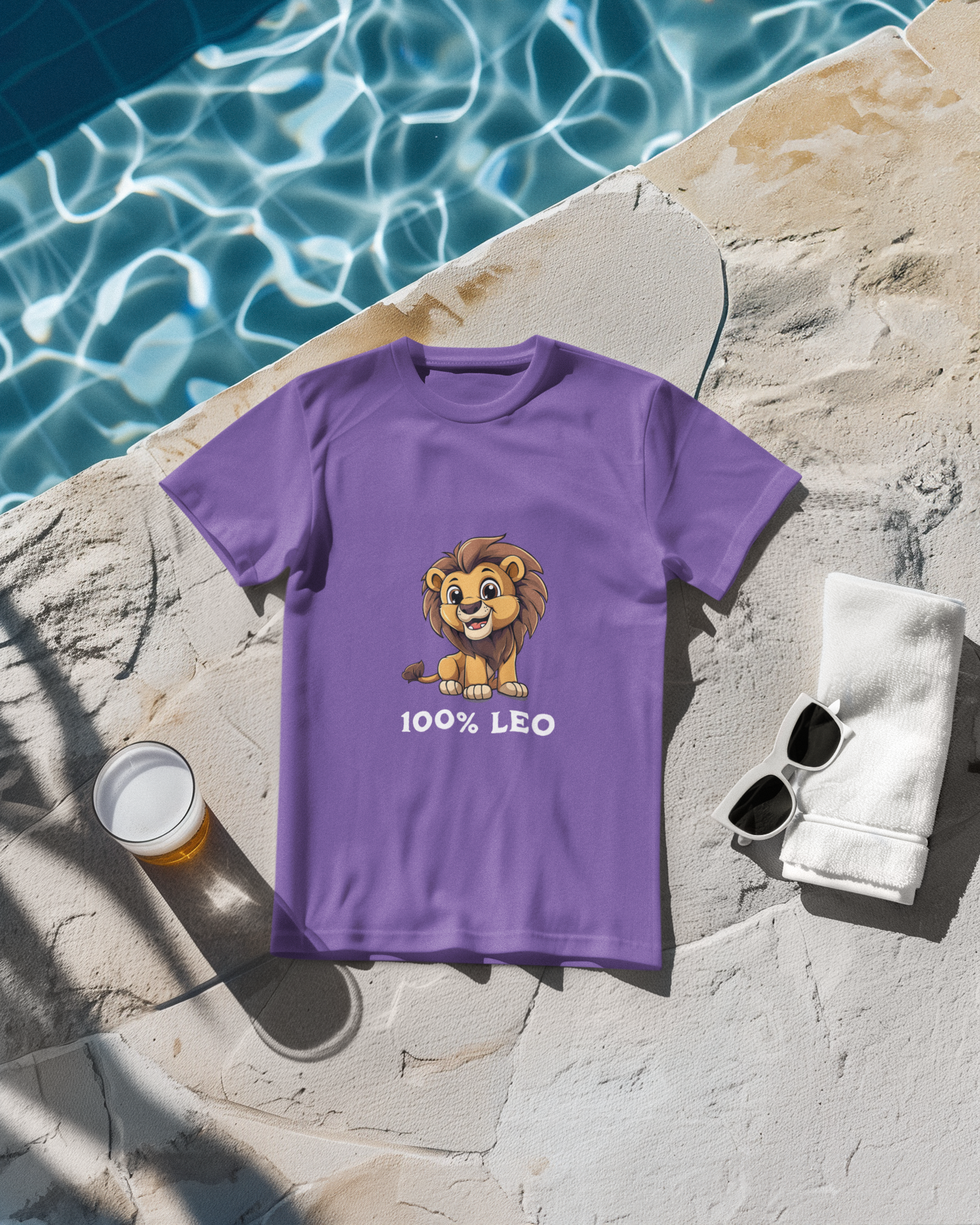 Personalized Soft Cotton Tee (100 % Leo) - Weave West