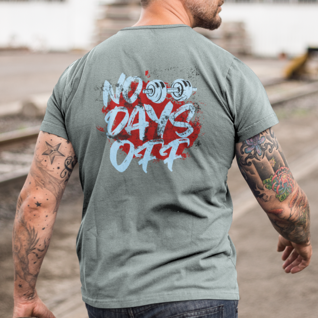 Premium Classic Fit Cotton Tee No Days Off - Weave West