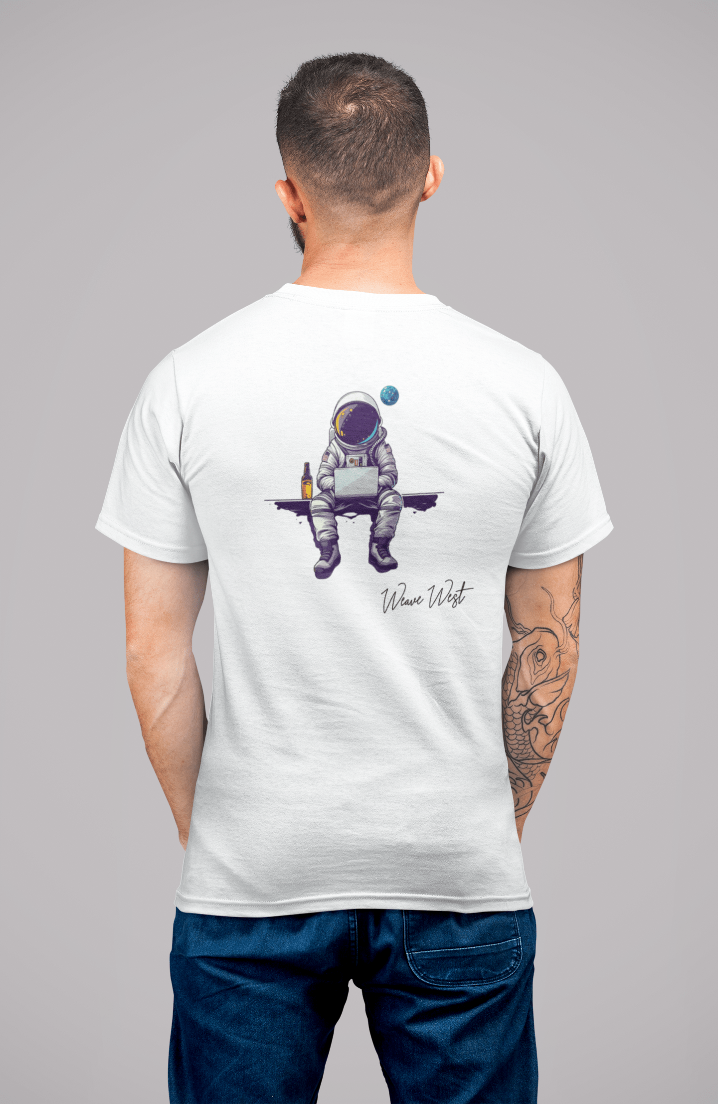 Premium Classic Fit Cotton Tee (Alone in Space) - Weave West