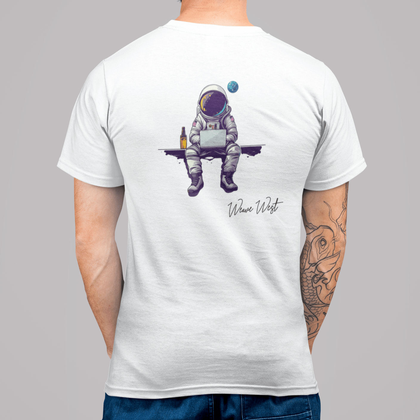 Premium Classic Fit Cotton Tee (Alone in Space) - Weave West