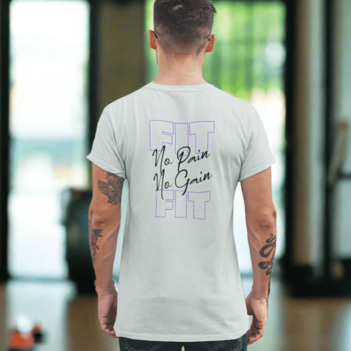 Premium Classic Fit Cotton Tee No Pain No Gain - Weave West