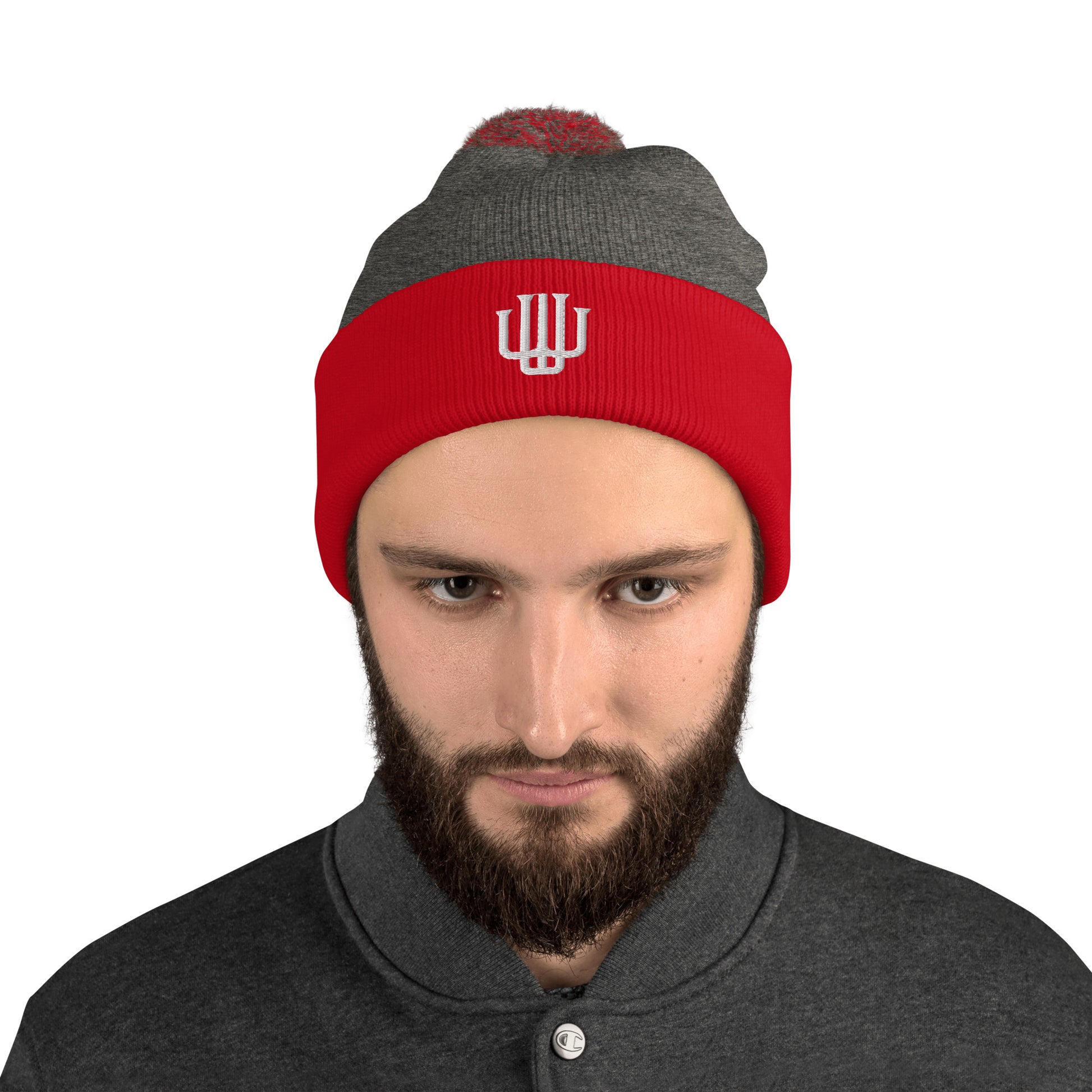 Embroidered Pom Pom Beanie 1 - Weave West