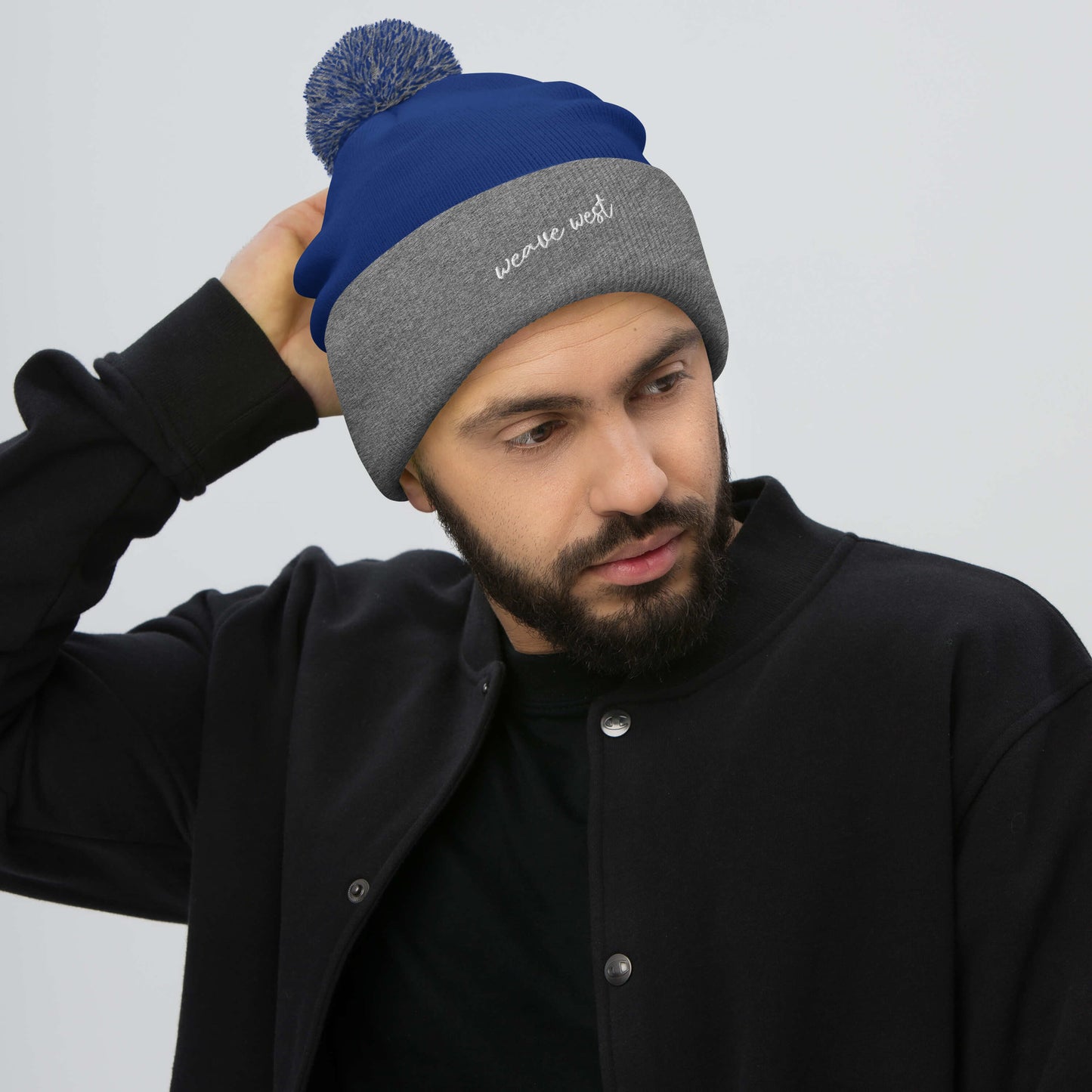 Embroidered Pom Pom Beanie 2 - Weave West