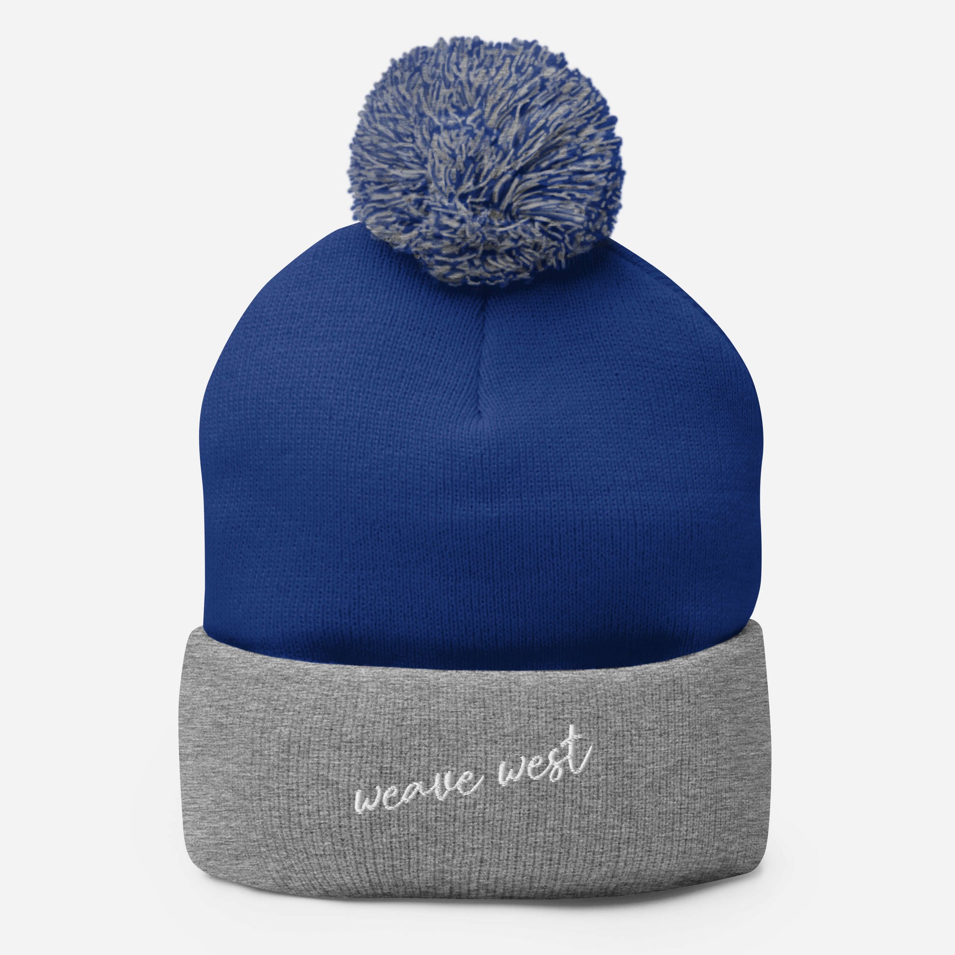 Embroidered Pom Pom Beanie Weave West 2 - Weave West