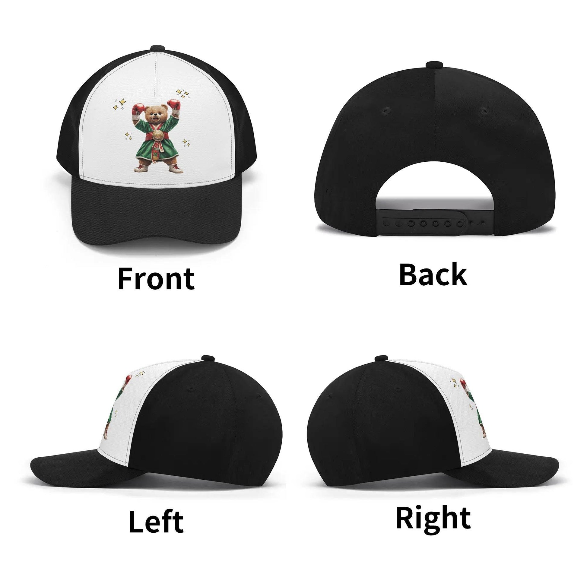 Personalized Baseball Cap Boxing Bear 1 - Weave West