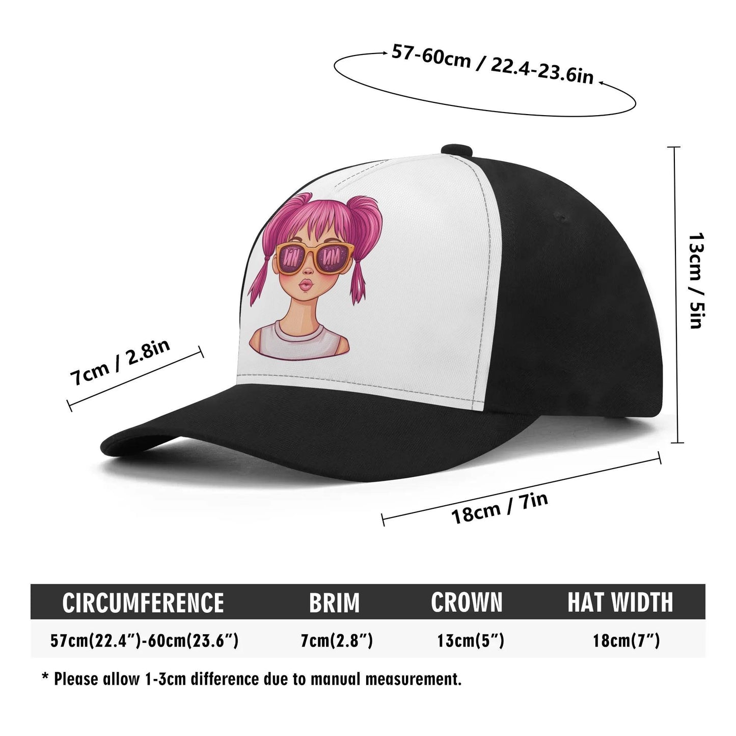 Personalized Baseball Cap Cool Girl - Weave West