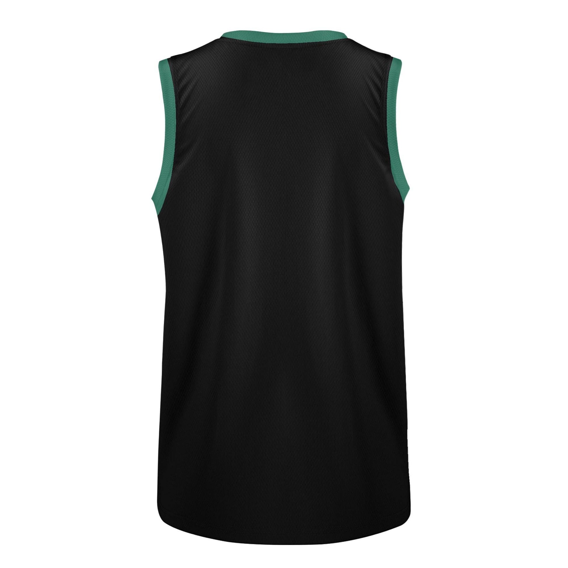 Custom Basketball Jersey (Green-Black) - Weave West