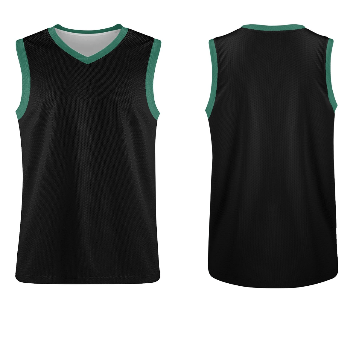 Custom Basketball Jersey (Green-Black) - Weave West