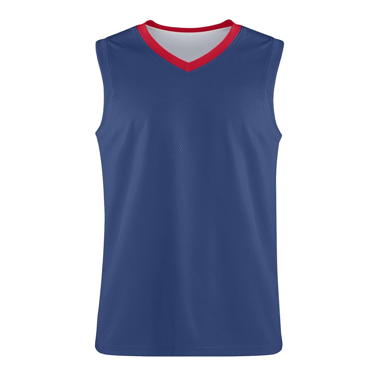 Custom Basketball Jersey (Red-Navy) - Weave West