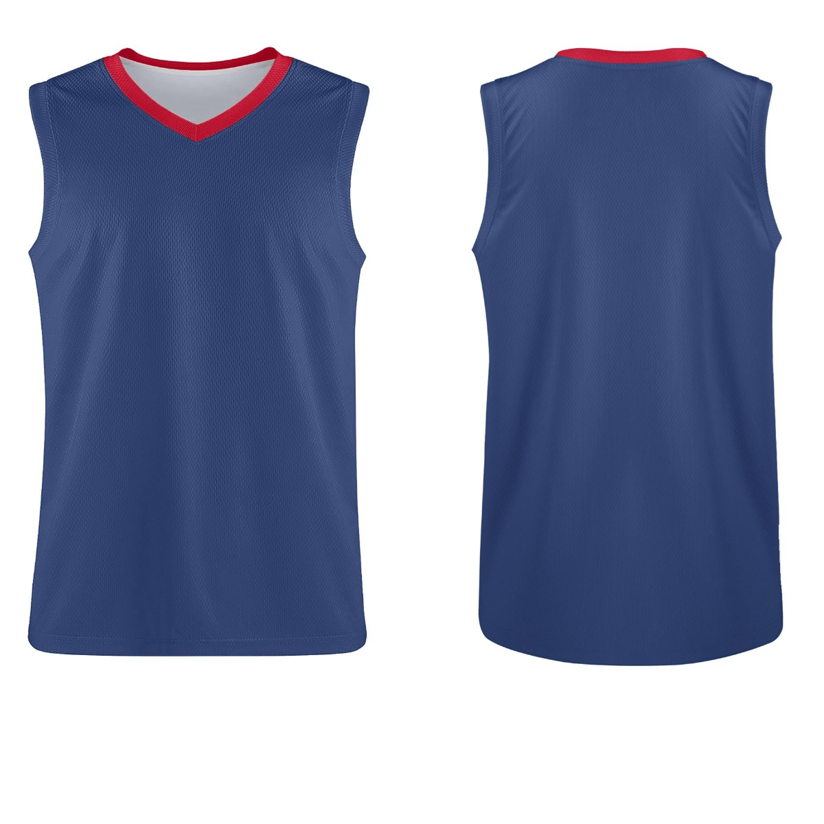 Custom Basketball Jersey (Red-Navy) - Weave West