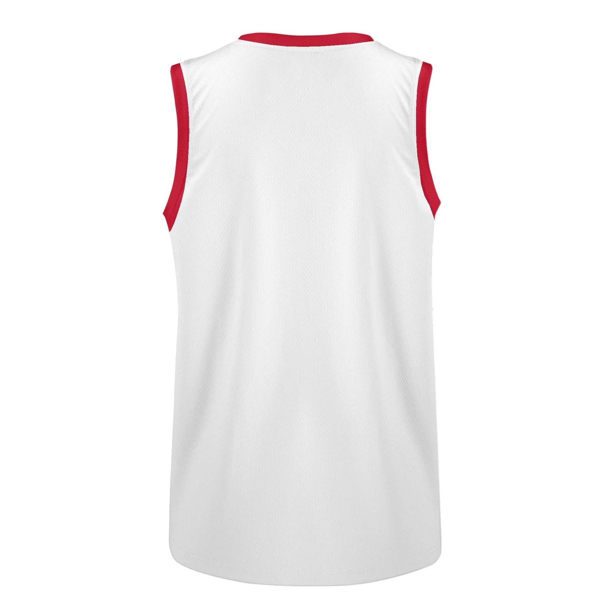 Custom Basketball Jersey (Red-White) - Weave West