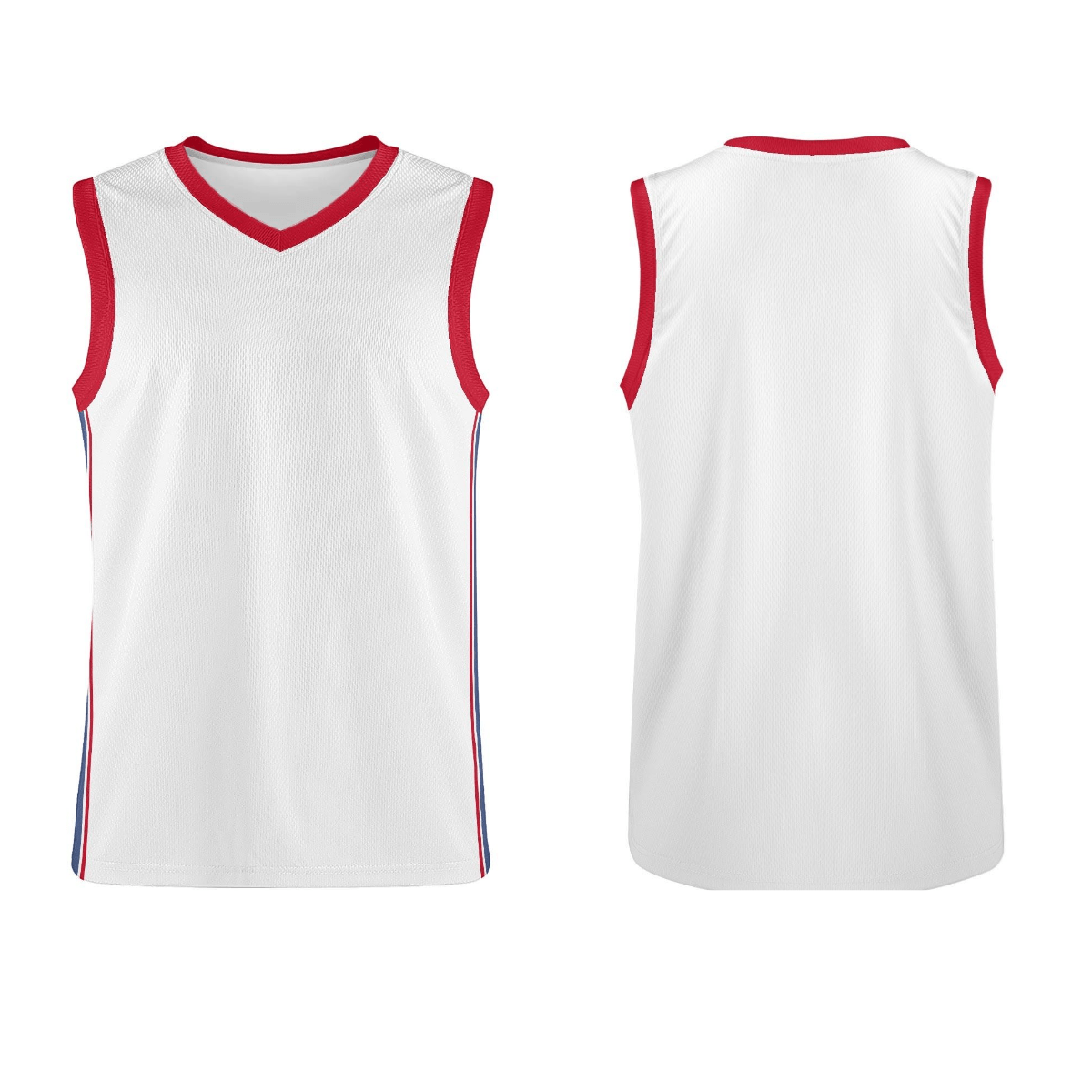 Custom Basketball Jersey (Red-White) - Weave West