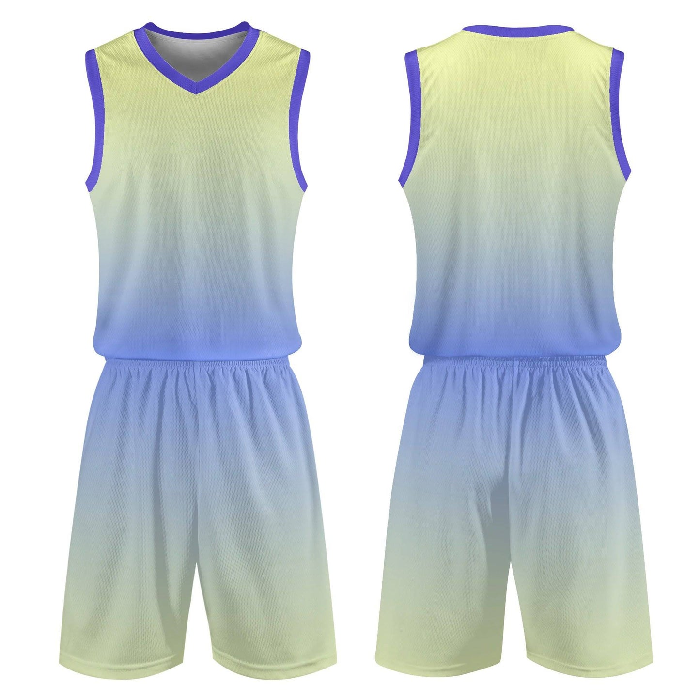 Custom Basketball Uniform (Golden Sapphire) - Weave West