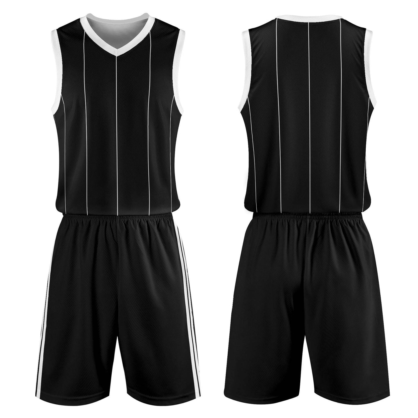 Custom Basketball Uniform (Midnight Zebra) - Weave West