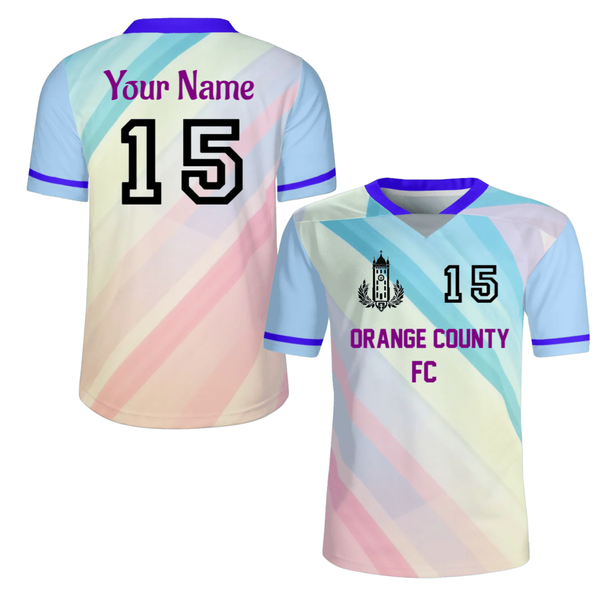 Custom Soccer Jersey (Aqua Drift) - Weave West