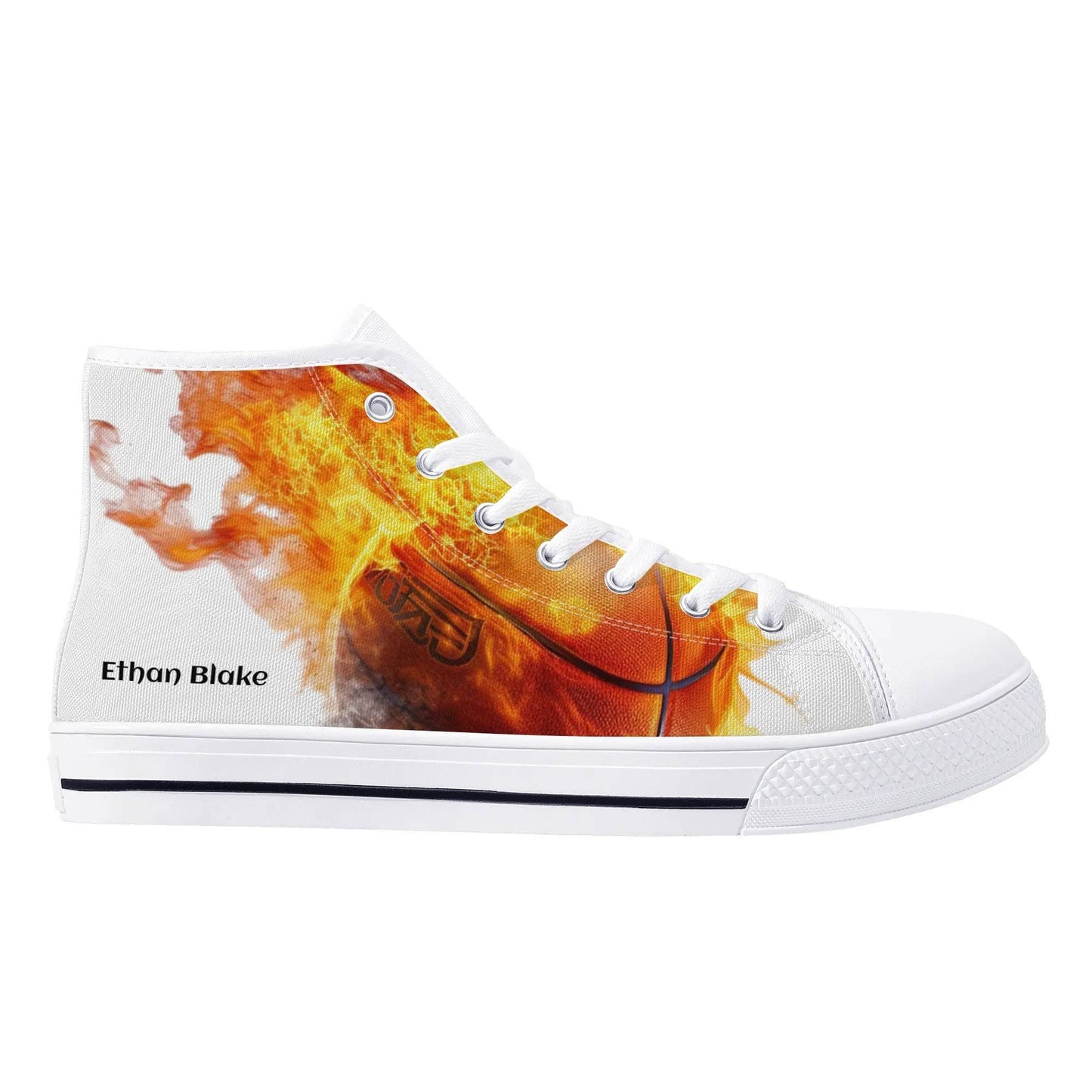 Personalized Classic High Top (I m on fire) - Weave West