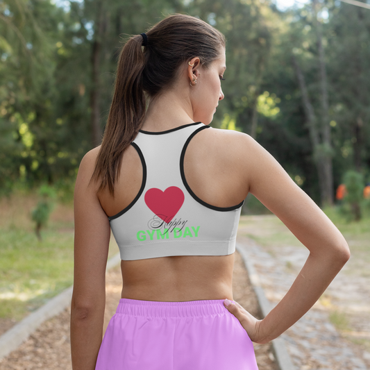 Casual Sports Bra Happy Gym Day - Weave West