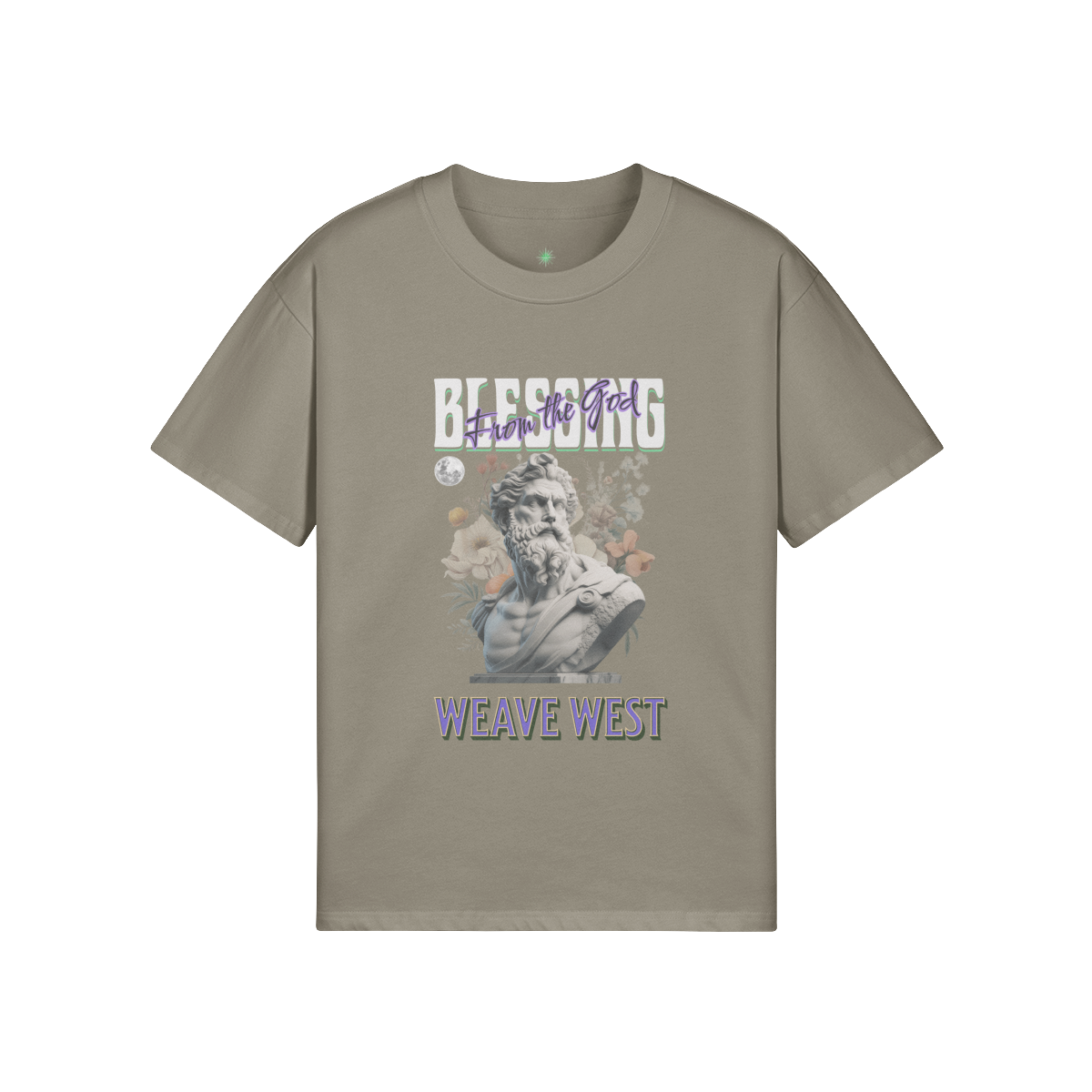 High Quality Cotton Oversized Loose-Fit Tee (Blessing) - Weave West