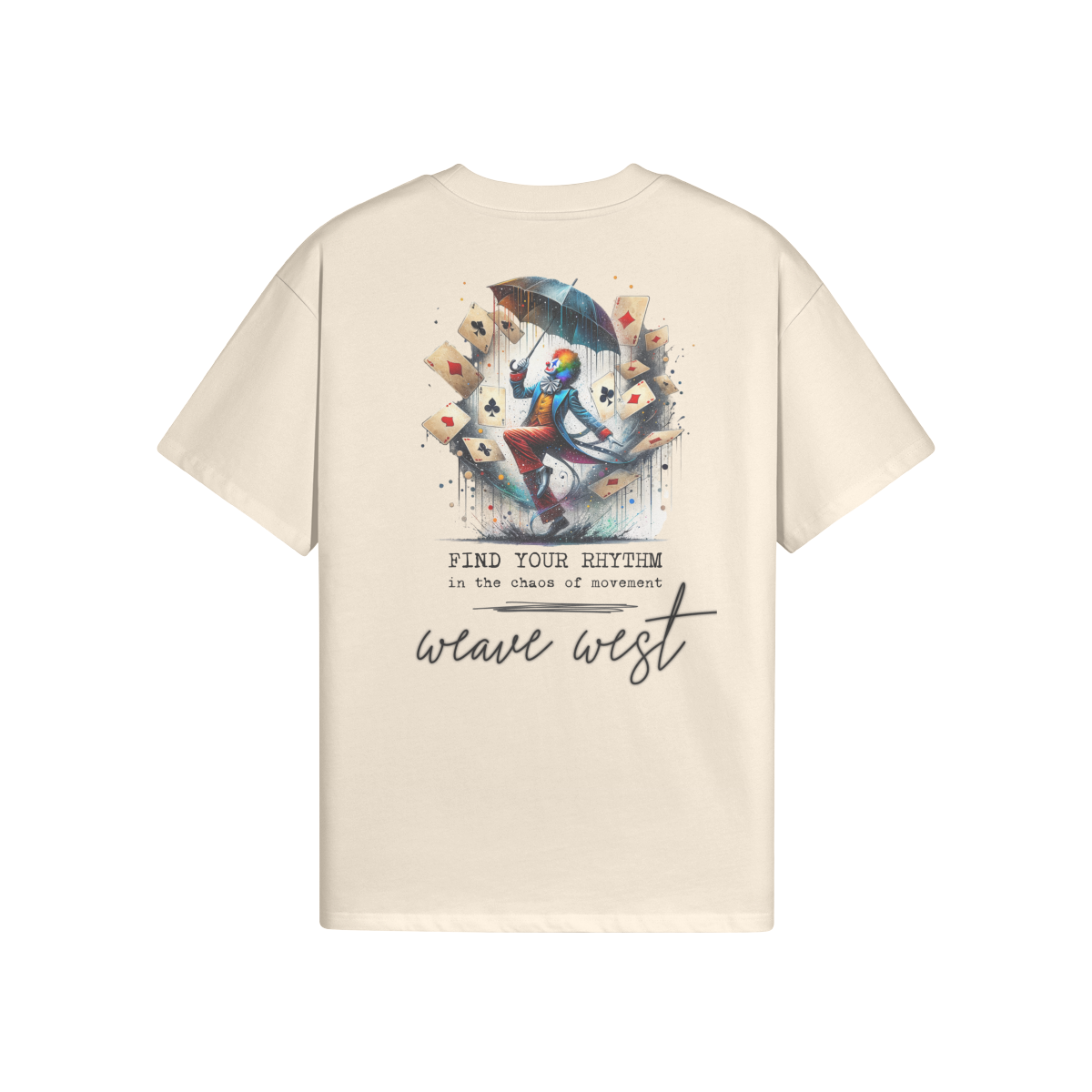 High Quality Cotton Oversized Loose-Fit Tee (Dancing Joker) - Weave West