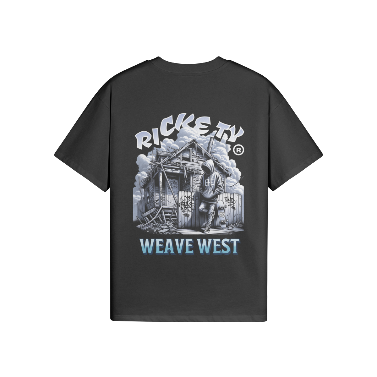 High Quality Cotton Oversized Loose-Fit Tee (Rickety) - Weave West