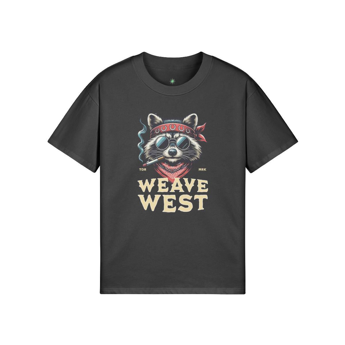 High Quality Cotton Oversized Loose-Fit Tee (Raccoon) - Weave West