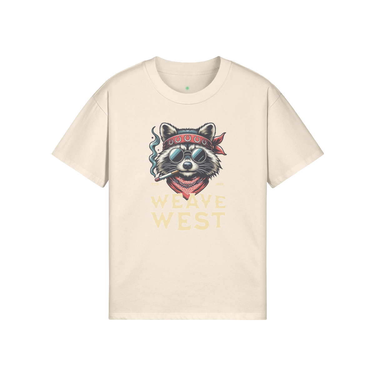 High Quality Cotton Oversized Loose-Fit Tee (Raccoon) - Weave West