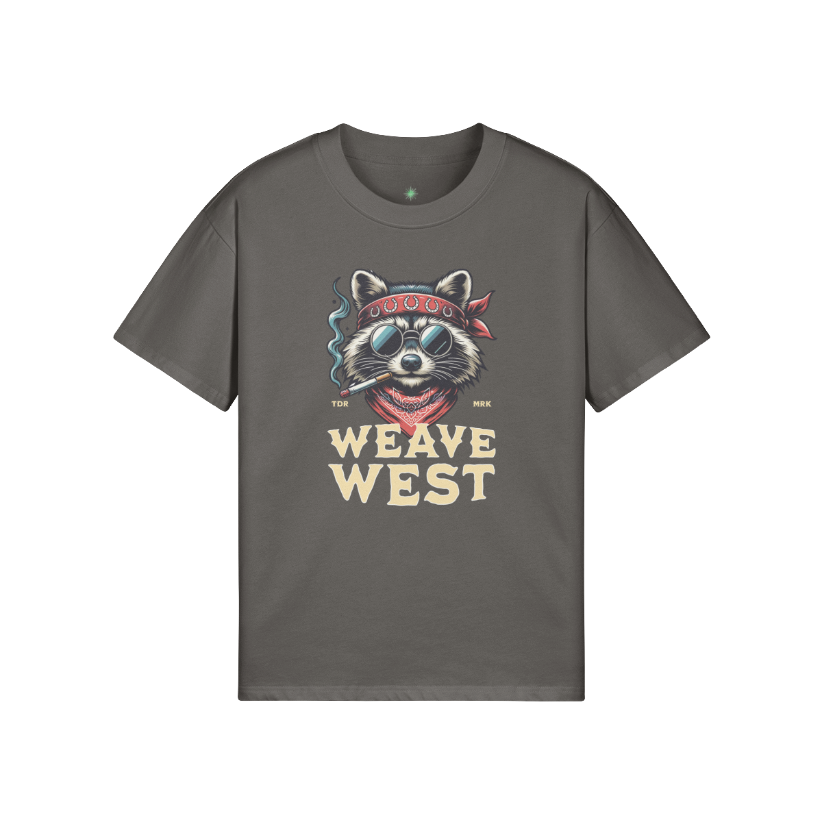 High Quality Cotton Oversized Loose-Fit Tee (Raccoon) - Weave West