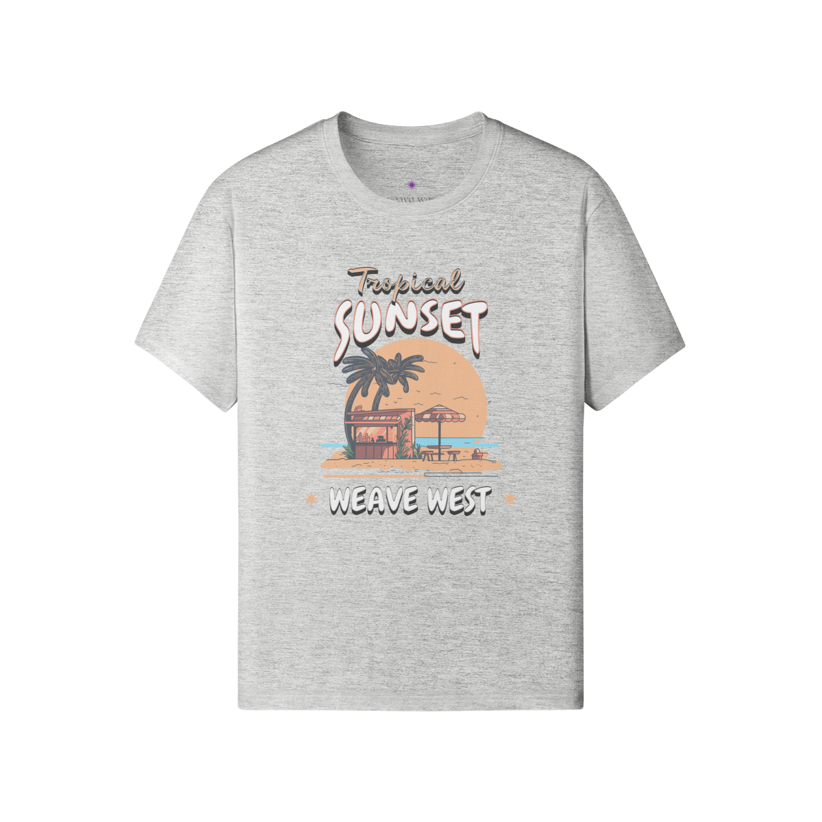 Premium Classic Fit Cotton Tee (Tropical Sunset) - Weave West