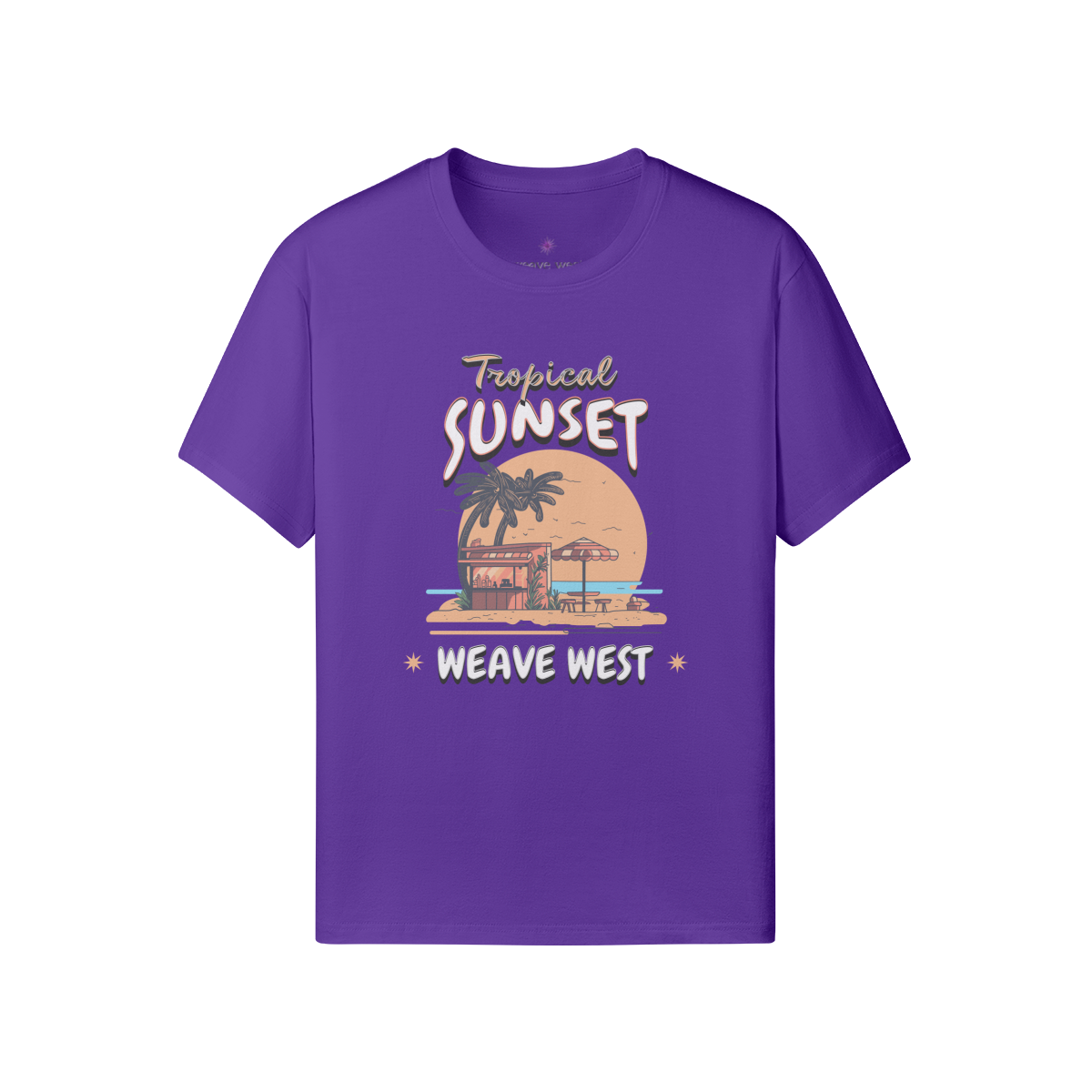 Premium Classic Fit Cotton Tee (Tropical Sunset) - Weave West