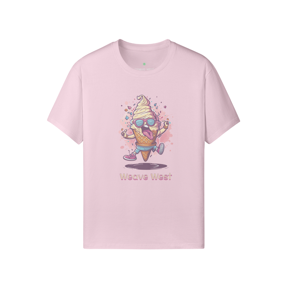 Soft Cotton Tee Cool Happy Ice Cream - Weave West