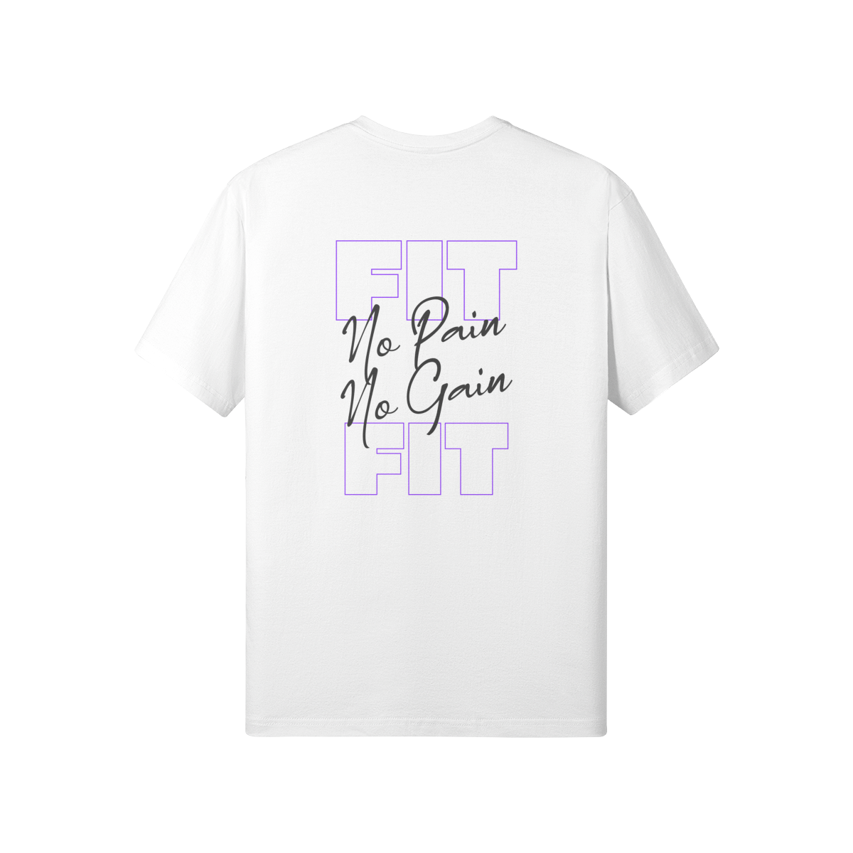 Premium Classic Fit Cotton Tee No Pain No Gain - Weave West