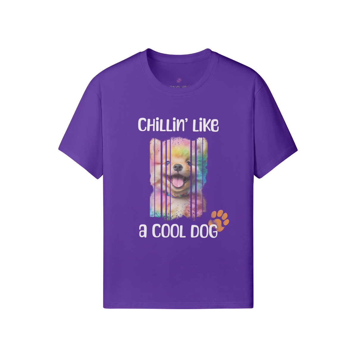 Unisex Funny Dog Cotton T Shirt (Chilling Like) - Weave West