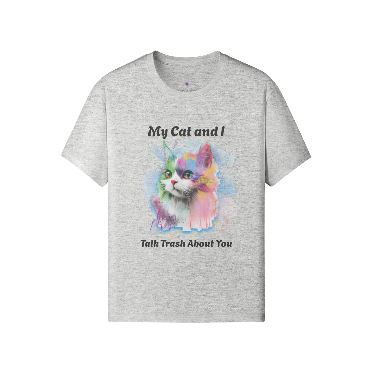 Unisex Funny Cat Cotton T Shirt (My Cat & I) - Weave West