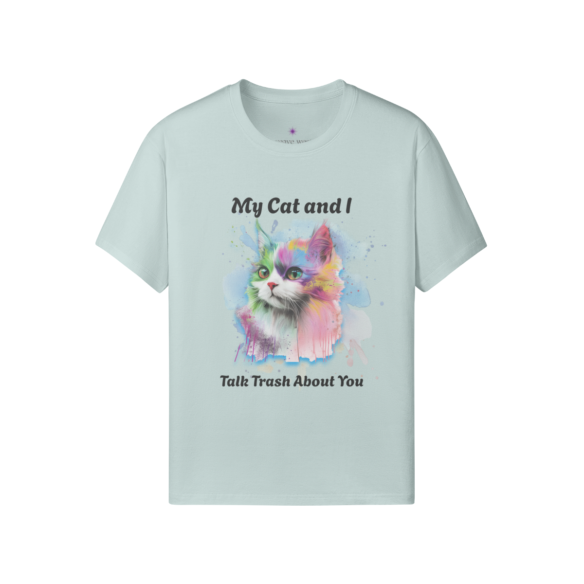 Unisex Funny Cat Cotton T Shirt (My Cat & I) - Weave West