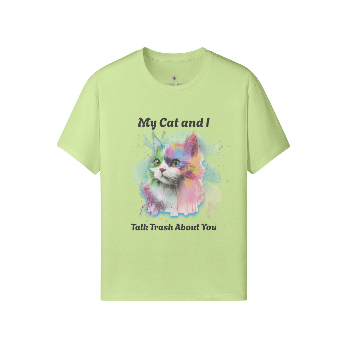 Unisex Funny Cat Cotton T Shirt (My Cat & I) - Weave West