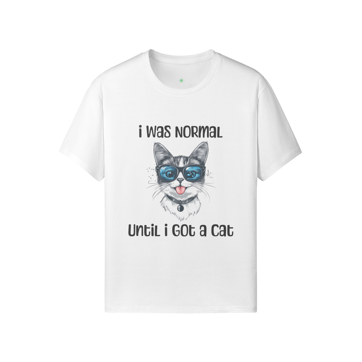 Unisex Funny Cat Cotton T Shirt (I Was Normal) - Weave West