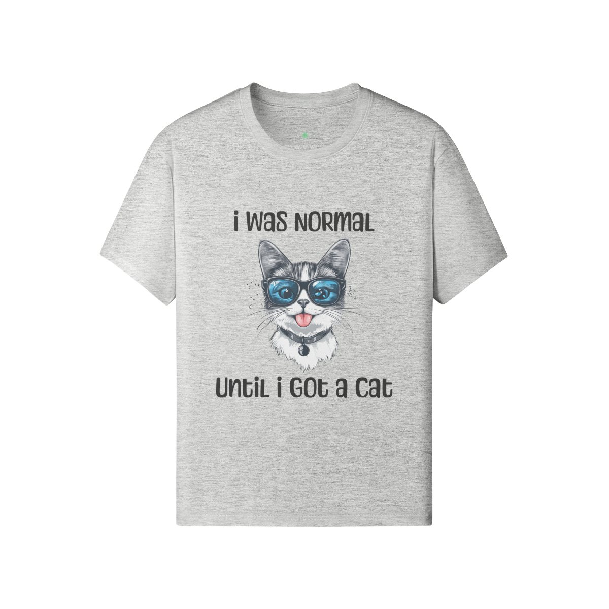 Unisex Funny Cat Cotton T Shirt (I Was Normal) - Weave West