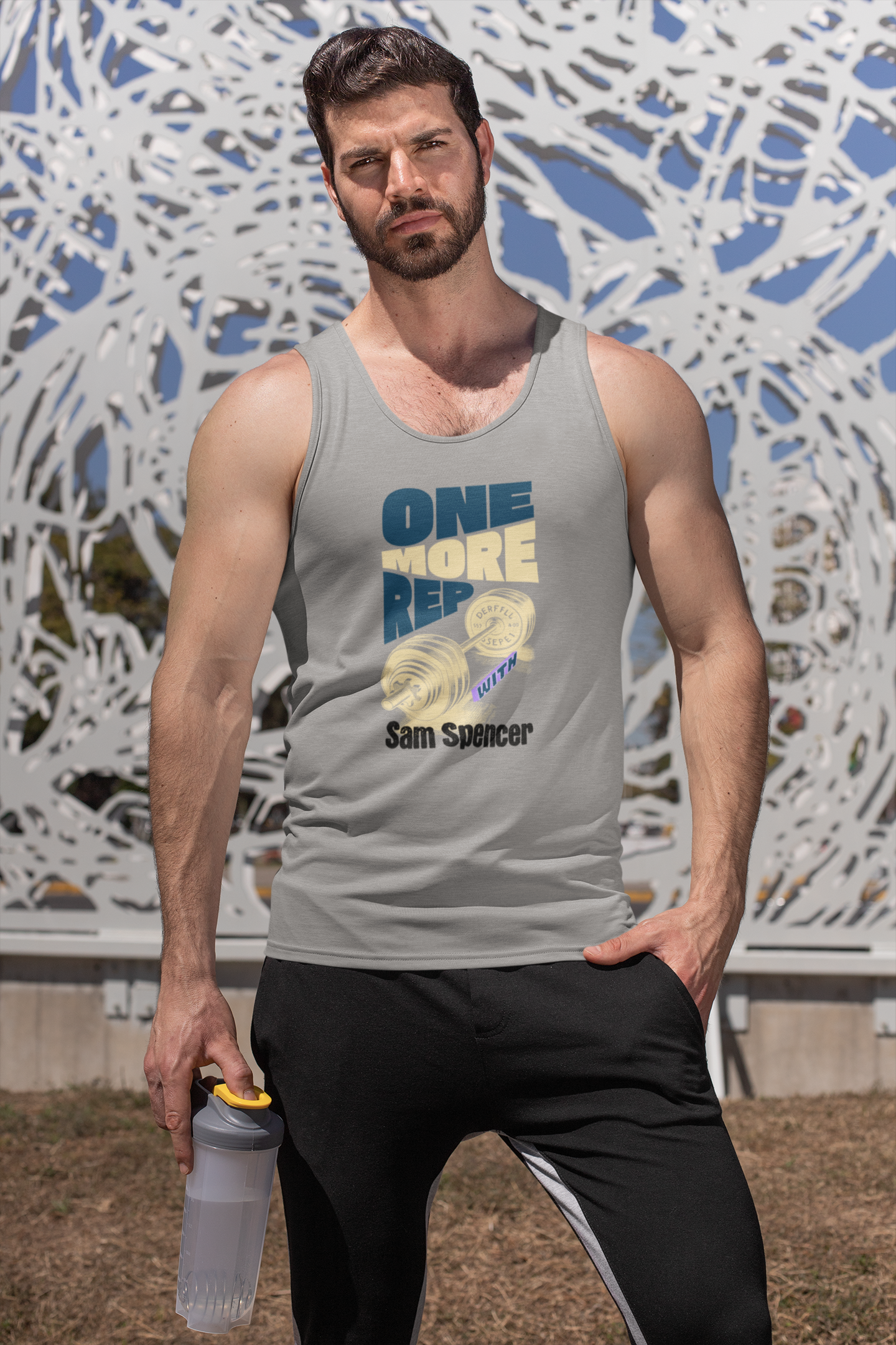 Personalized Polyester Body Fit Tank (One More Rep)