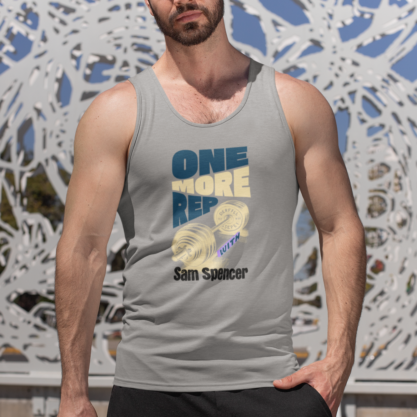 Personalized Polyester Body Fit Tank (One More Rep)