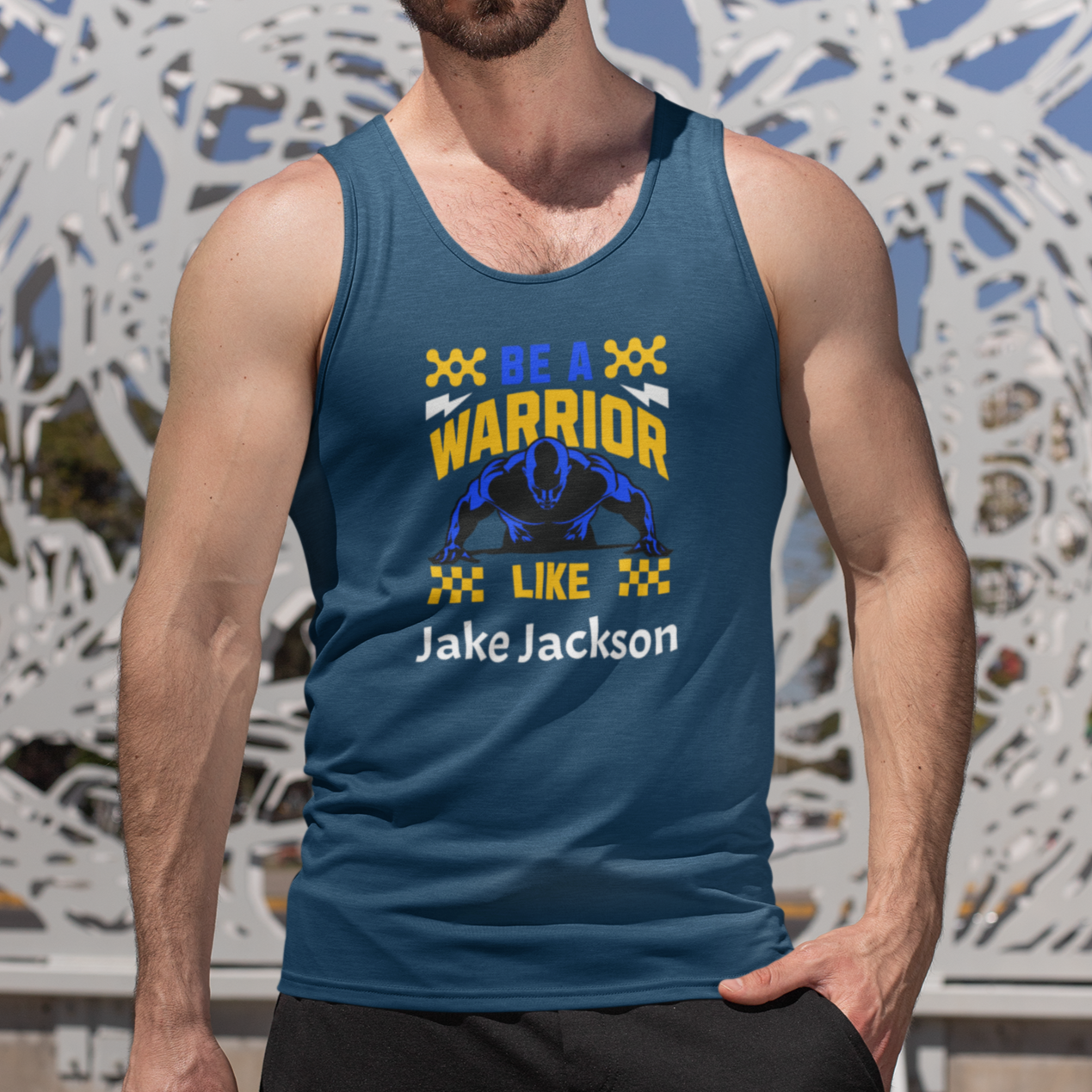 Personalized Polyester Body Fit Tank (Be a Warrior)