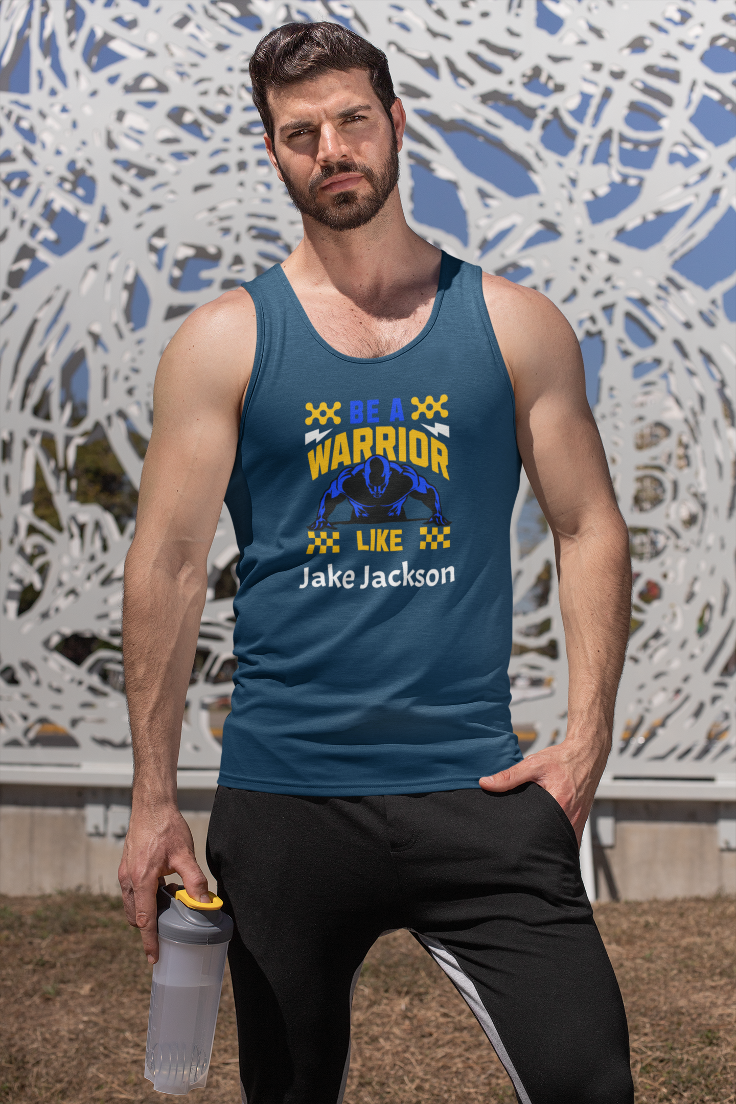 Personalized Polyester Body Fit Tank (Be a Warrior)