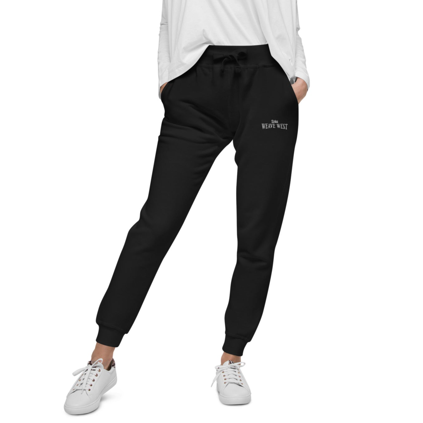 Soft Slim Fit Fleece Joggers Logo 2 - Weave West