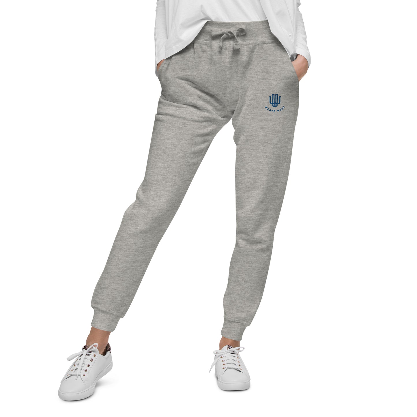 Soft Slim Fit Fleece Joggers Logo 1 - Weave West