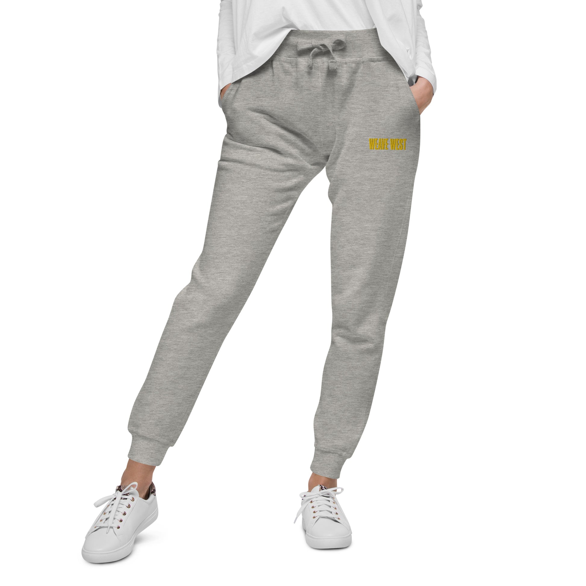 Soft Slim Fit Fleece Joggers Logo 4 - Weave West