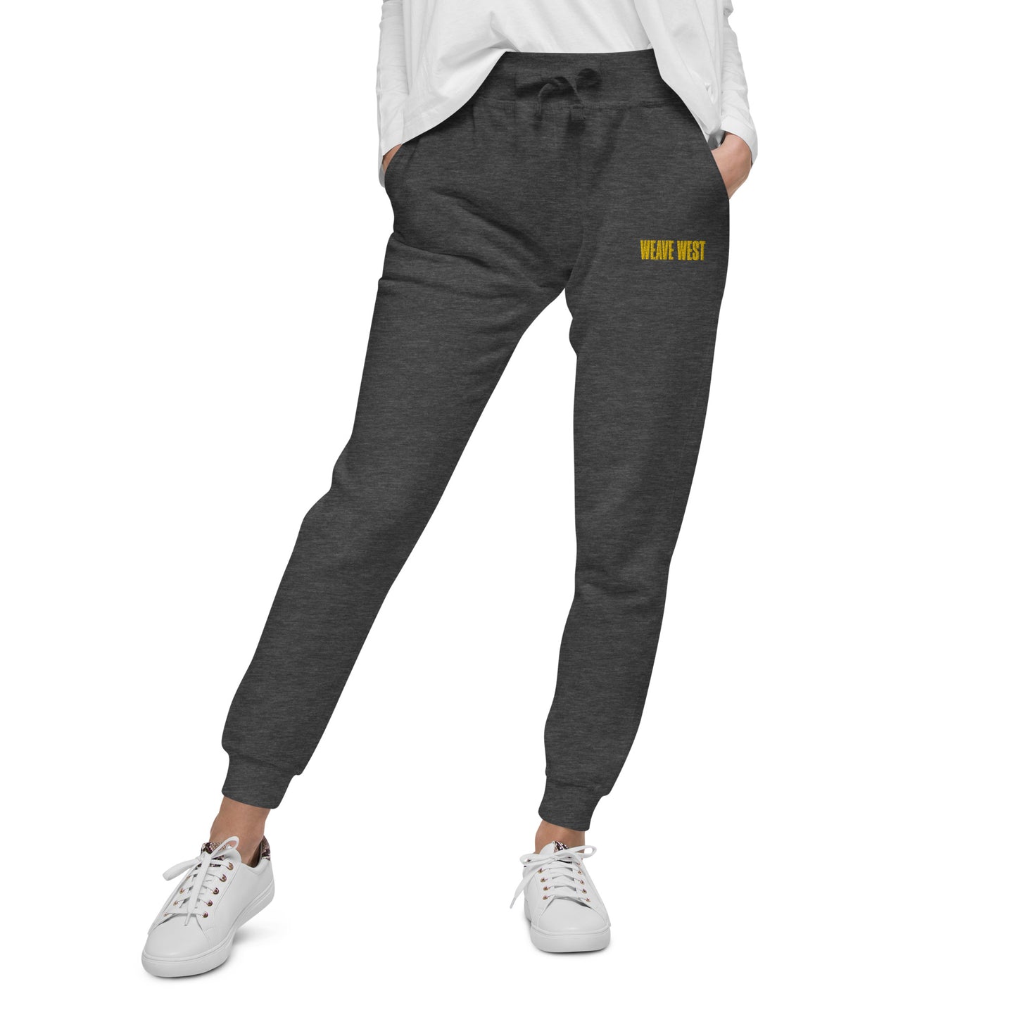 Soft Slim Fit Fleece Joggers Logo 4 - Weave West