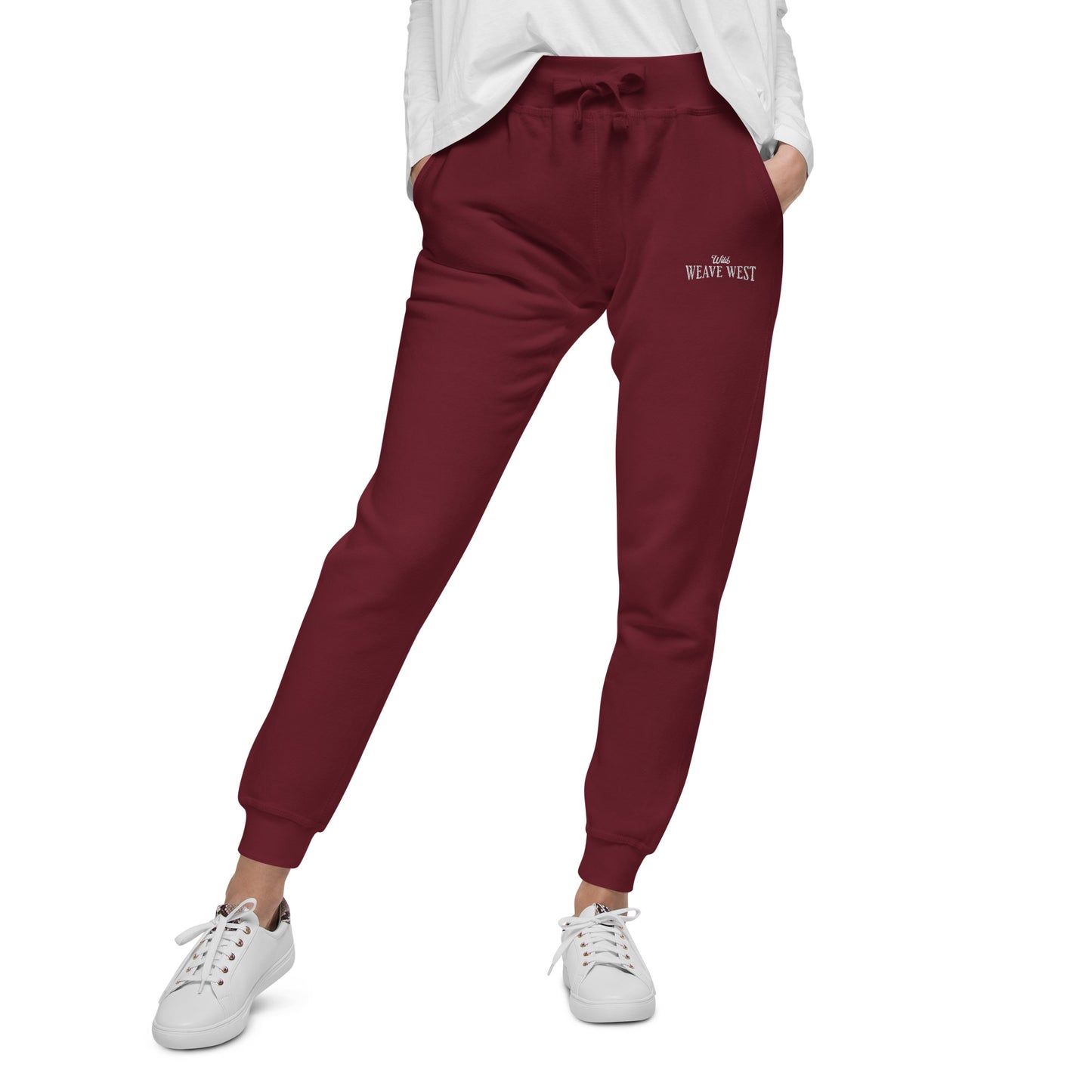 Soft Slim Fit Fleece Joggers Logo 2 - Weave West