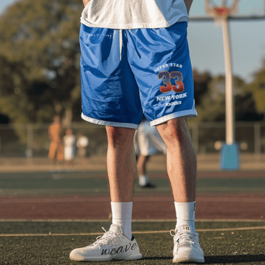 Basketball Mesh Lightweight Shorts (33 Knicks) - Weave West