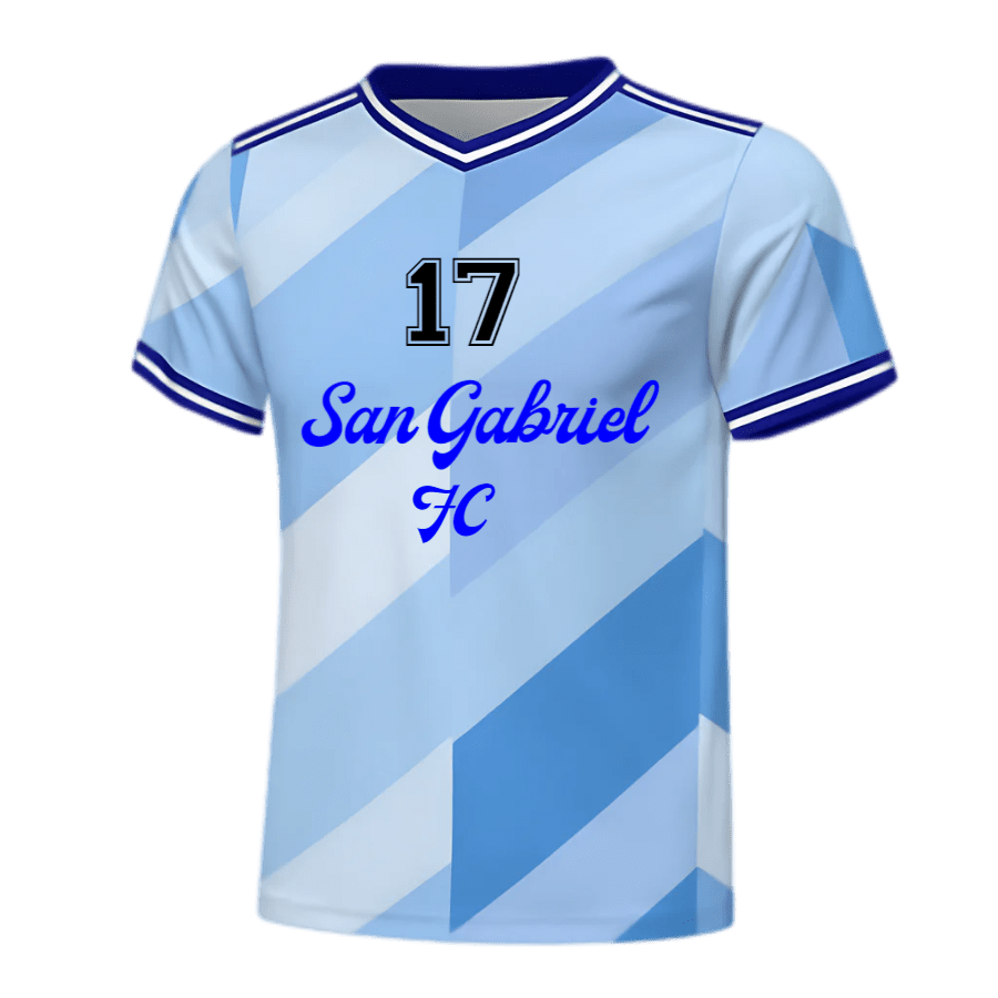 Custom Youth Soccer Uniform (Icy Sky) - Weave West