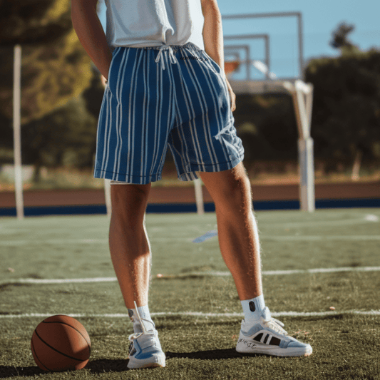 Micro Fiber Breathable Athletic Shorts (Stripe2) - Weave West