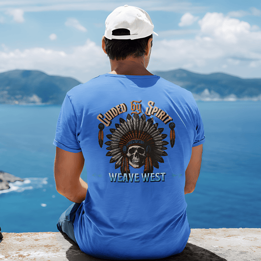 Premium Regular Fit Cotton Tee (Guided By Spirit) - Weave West